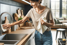Как легко и быстро убираться на кухне